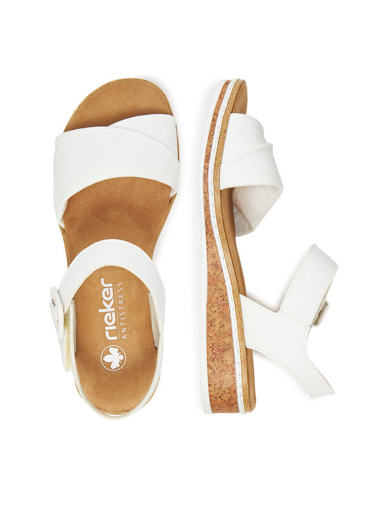 Rieker Rieker Sandalen V3691-80 Weiß