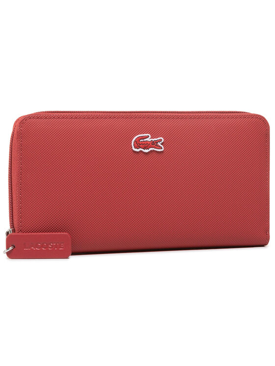 lacoste zip wallet