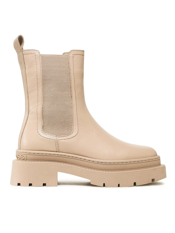 Gino Rossi Gino Rossi Kotníková obuv s elastickým prvkem 222FW103 Béžová