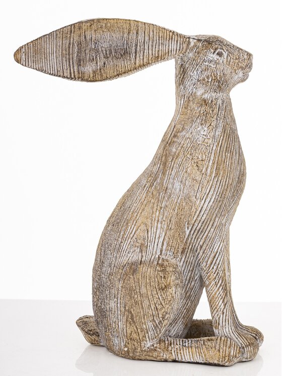 MIAhome MIAhome Figurka królik 22x8,5x17 cm LEONIO-2 Brązowy
