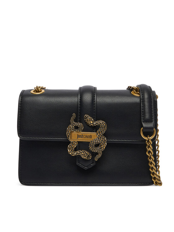 Just Cavalli Just Cavalli Ročna torba Iconic Snakes 81RA4BA3 ZSA89 Črna