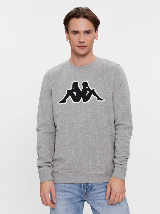 Kappa Kappa Mikina Airvit 3032BZ0 Šedá Regular Fit