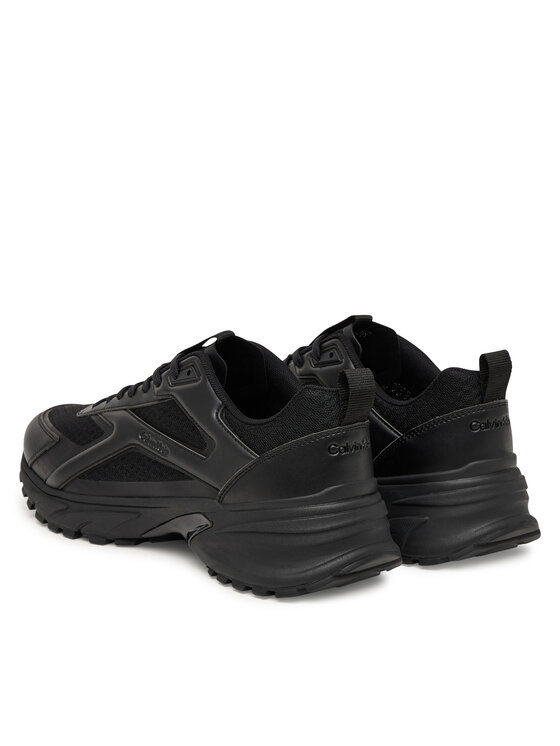 Calvin Klein Calvin Klein Sneakersy Hike Runner Laceup Strip M-Lt HM0HM02154 Černá