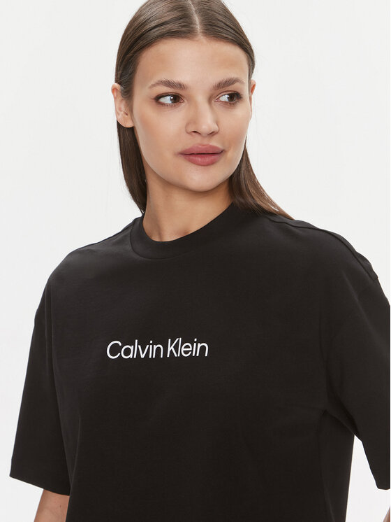 Calvin K20K206778 Regular Oversized Fit Schwarz Klein Shirt T-Shirt T Hero Logo