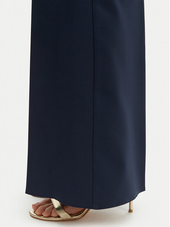 Rinascimento Rinascimento Palazzo nohavice CFC0127878003 Tmavomodrá Wide Leg