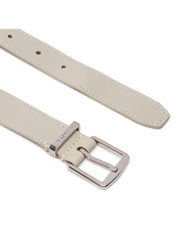 Calvin Klein Damengürtel Ck Must Metal Loop Belt Emb 25mm K60K609986 Grau