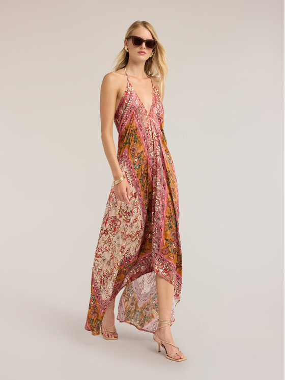 Motivi Motivi Sukienka wieczorowa 7027E000367N0S6 Różowy Flared Fit
