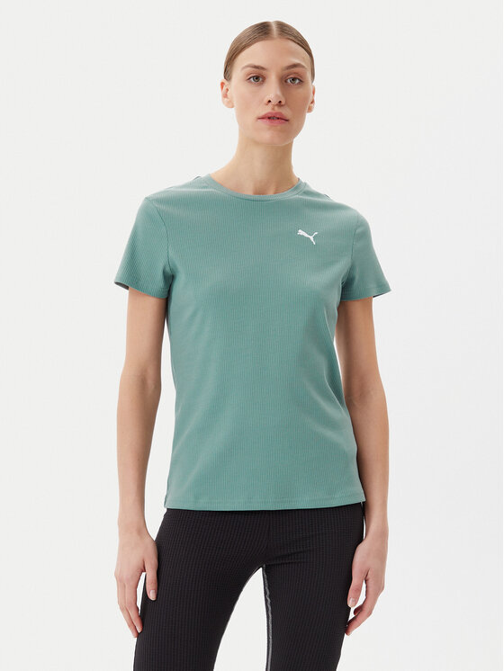 Puma Damski T-Shirt, rozmiar S, Zielony, Ess Elevated 685021