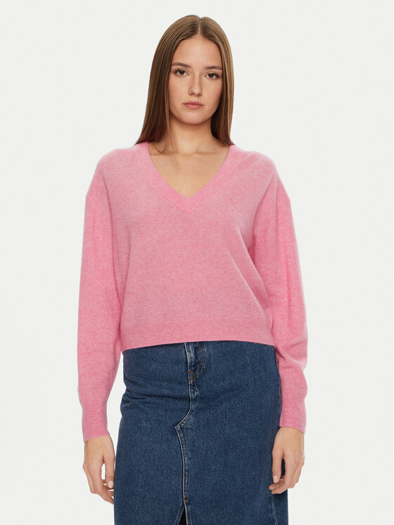 American Vintage American Vintage Sweater Raxow RAX18AH24 Rózsaszín Loose Fit