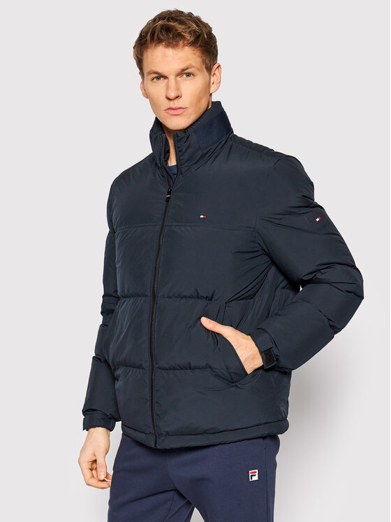 Tommy Hilfiger Tommy Hilfiger Kurtka puchowa Stand MW0MW19659 Granatowy Regular Fit