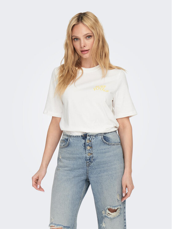 ONLY T-shirt 15295382 Blanc Regular Fit
