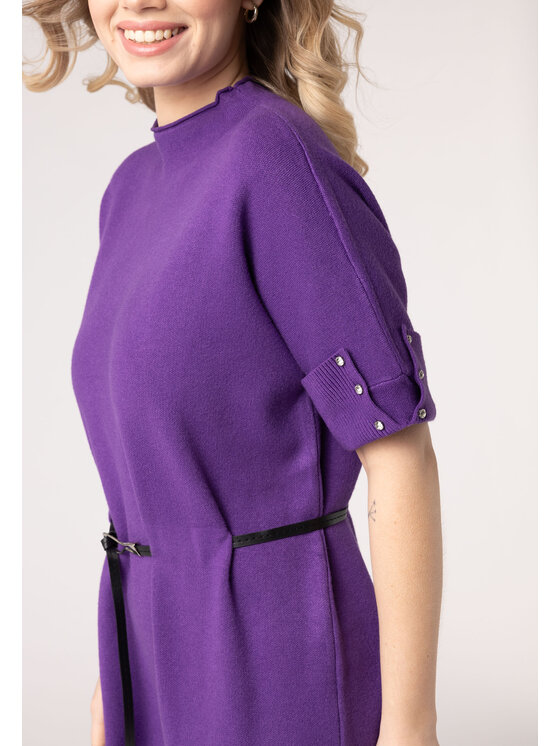 QUIOSQUE QUIOSQUE Sukienka codzienna QUIOSQUE 4VL006701 Fioletowy Regular Fit