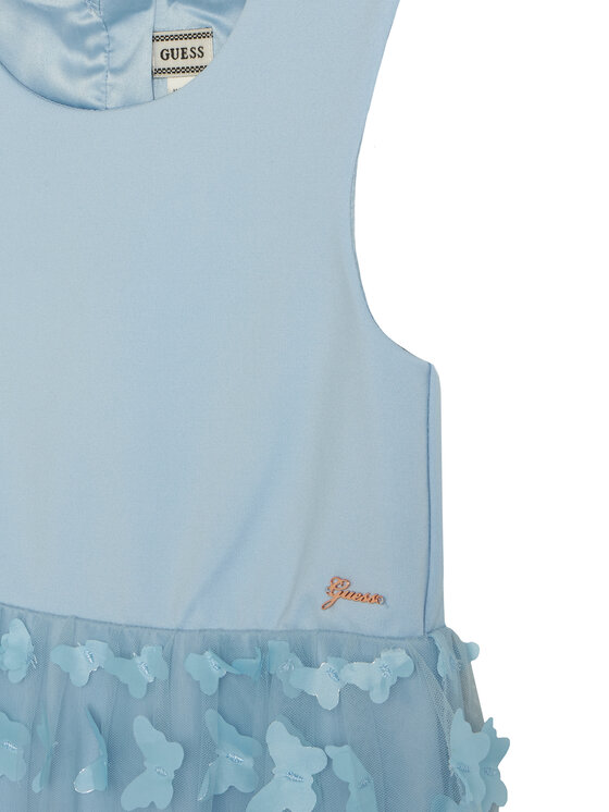 Guess Guess Elegantna obleka K6RK21 KAUH0 Svetlo modra Regular Fit