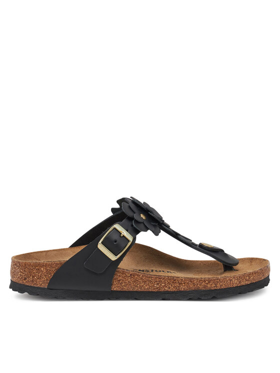 Birkenstock Birkenstock Flip flop Gizeh Flowers 1026719 Negru
