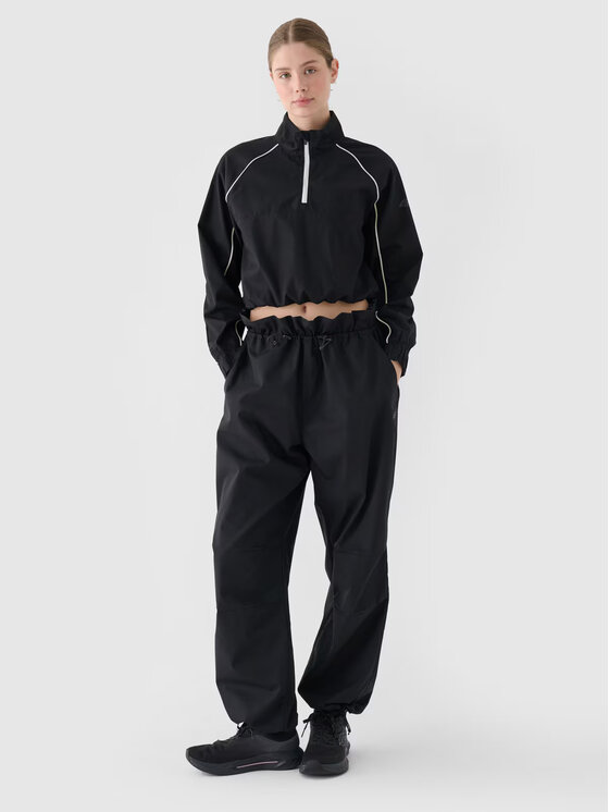 4F 4F Pantaloni di tessuto 4FRSS24TTROF1330-20S Nero Oversize
