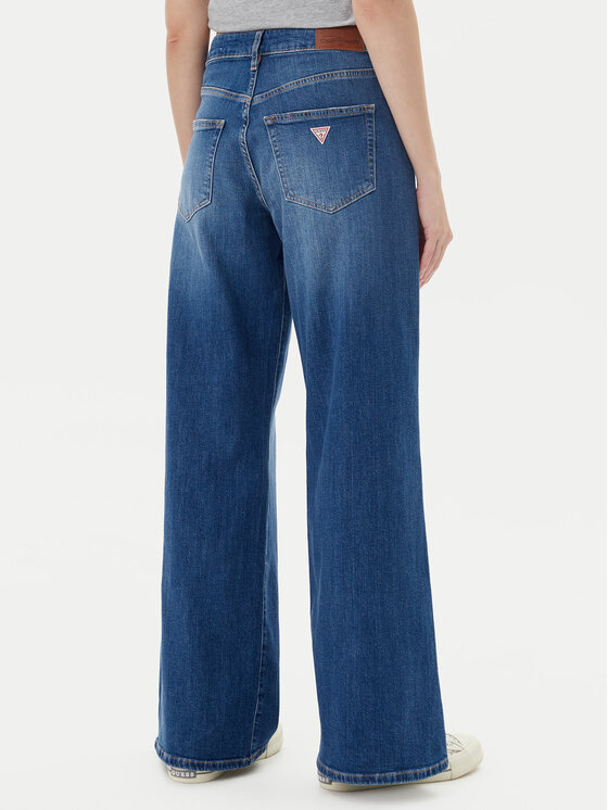 Guess Jeans Guess Jeans Blugi W5YA0O D0021 Albastru Wide Leg