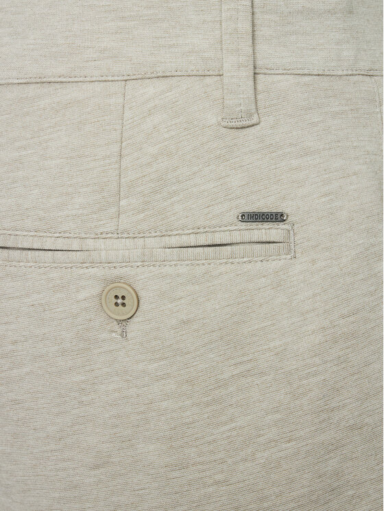 INDICODE INDICODE Шорти от плат Aalborg 70-371 Бежов Slim Fit