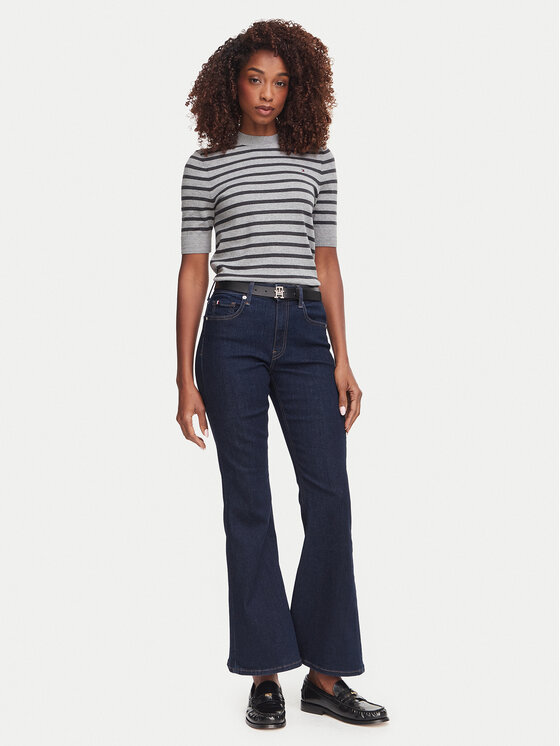 Tommy Hilfiger Tommy Hilfiger Дънки Luna WW0WW52185 Тъмносин Flare Fit