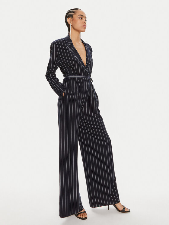 NORMA KAMALI NORMA KAMALI Kombinezon KK124JPL013642 Granatowy Relaxed Fit