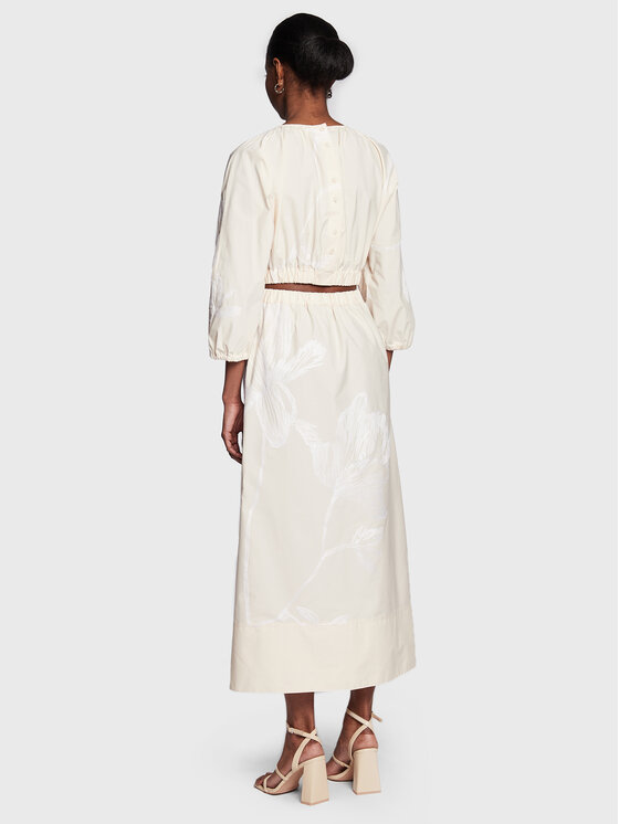 Liviana Conti Liviana Conti Coctailkleid F3SK96 Écru Regular Fit