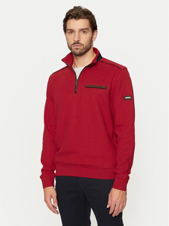 Bugatti Bugatti Felpa 8500 65050B Rosso Regular Fit