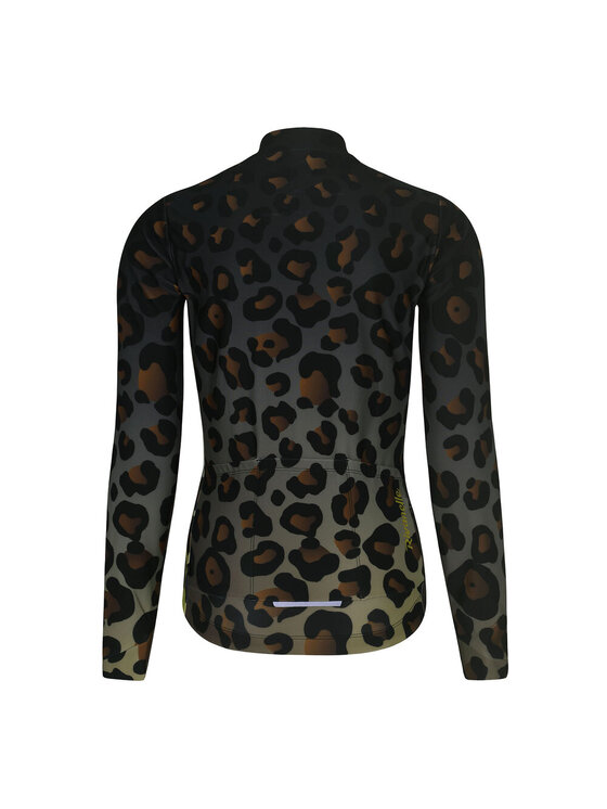 Rivanelle Rivanelle Koszulka rowerowa WILDCAT WINTER Brązowy Narrow Fit