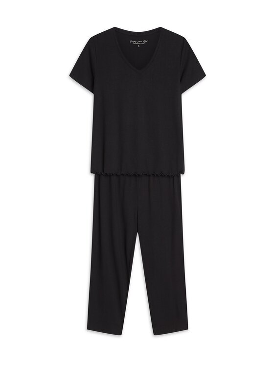 Henderson Henderson Piżama 43023 Czarny Regular Fit