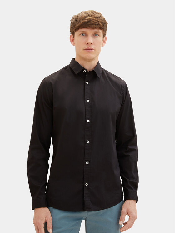 Tom Tailor Košeľa 1037435 Čierna Regular Fit