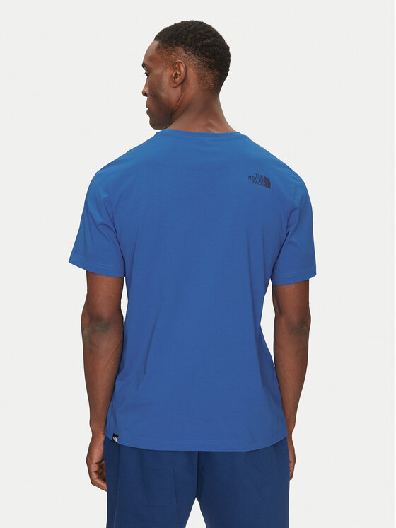 The North Face The North Face T-Shirt Easy NF0A8A6C Niebieski Regular Fit