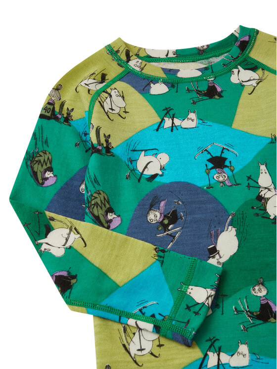 Reima Reima Set di biancheria intima termica Moomin Trivsam 5200021B Verde