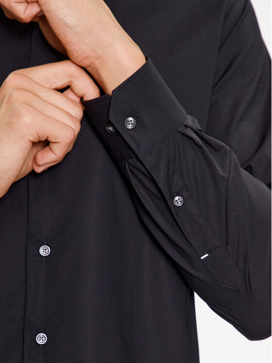 Michael Kors Michael Kors Πουκάμισο MD0MD90435 Μαύρο Modern Fit
