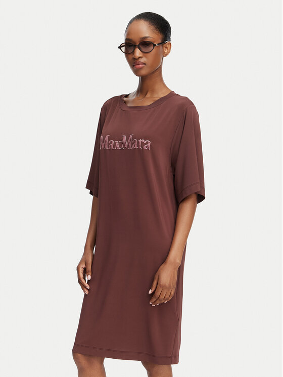 Max Mara Beachwear Max Mara Beachwear Haljina za svaki dan 2616621049650 Smeđa Regular Fit