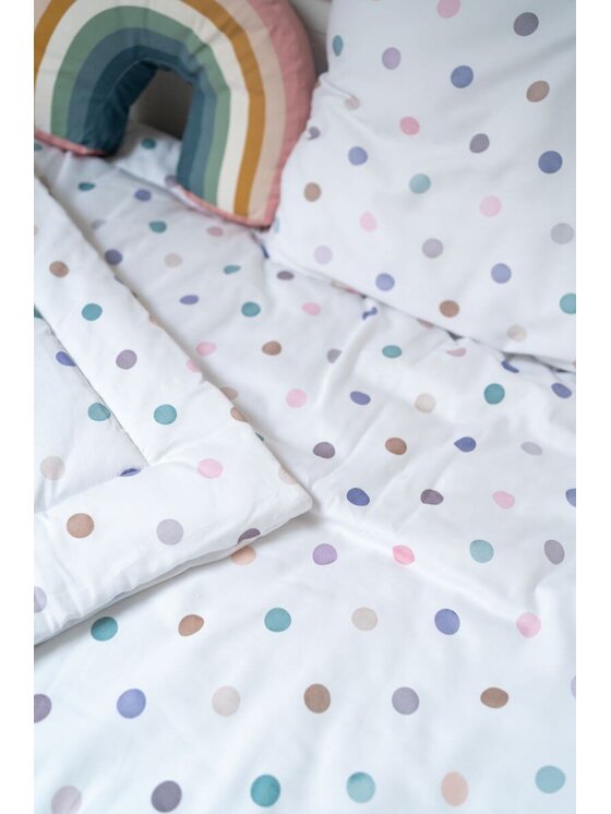 White pocket White pocket Komplet pościeli dziecięcej Pościel z wypełnieniem Biały