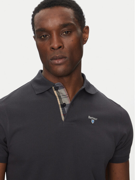 Barbour Barbour Polo Tartan MML0012NY51 Granatowy Tailored Fit