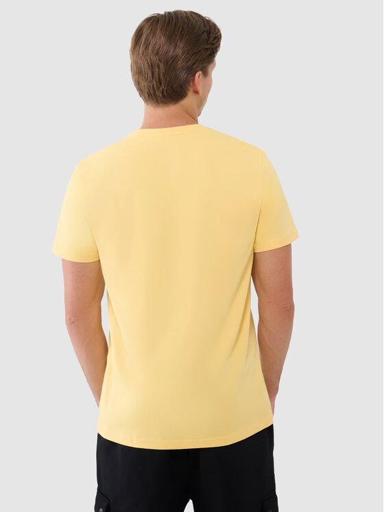 4F 4F T-shirt 4FWSS25TTSHM1974-71S Giallo Regular Fit