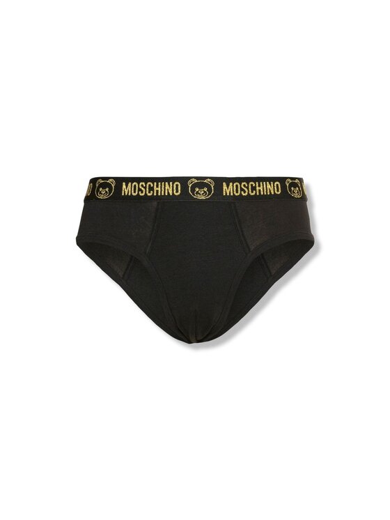 MOSCHINO Completo intimo gift box Moschino uomo shirt slip gold Nero Modivo