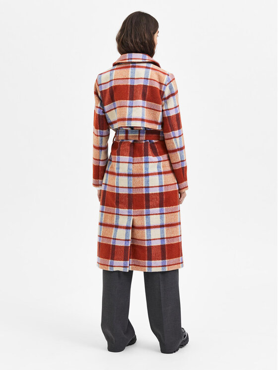 Selected Femme Selected Femme Cappotto di lana Khloe 16087519 Arancione Regular Fit