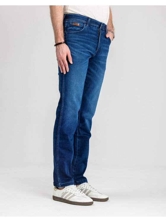 Wrangler Wrangler Jeansy TEXAS SLIM Niebieski Regular Fit