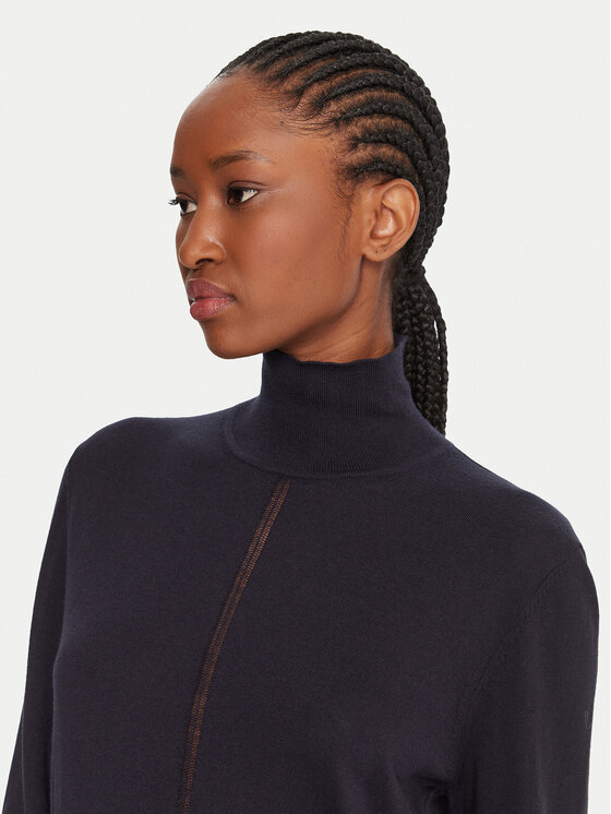 BOSS BOSS Rollkragenpullover C_Faghettini 50551356 Dunkelblau Regular Fit