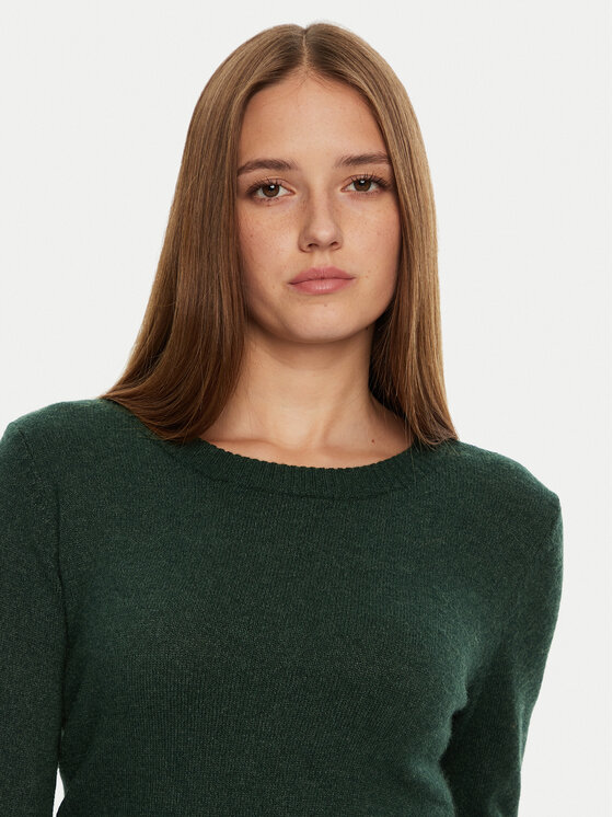 Vila Vila Sweater Ril 14054177 Zöld Regular Fit