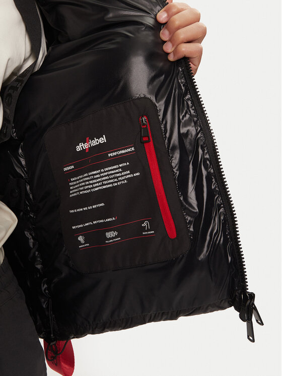 After Label After Label Geacă din puf Verbier A00038 Negru Regular Fit