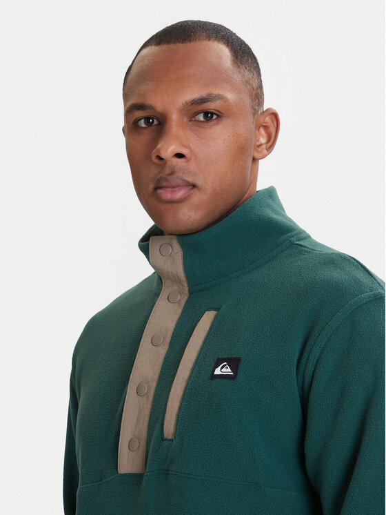 Quiksilver Quiksilver Флісовий реглан No Destination EQYPF03072 Зелений Regular Fit