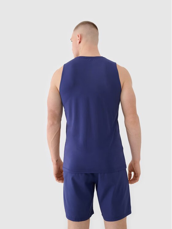4F 4F Tank top 4FWSS25TFSLM460-30S Niebieski Regular Fit