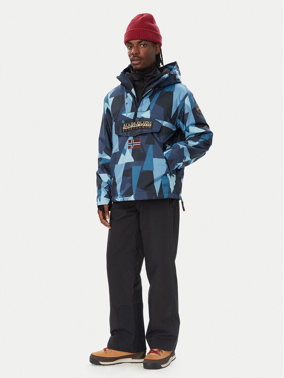 Napapijri Napapijri Bunda anorak Rf Next Aop 1 NP0A8AHX Tmavomodrá Regular Fit