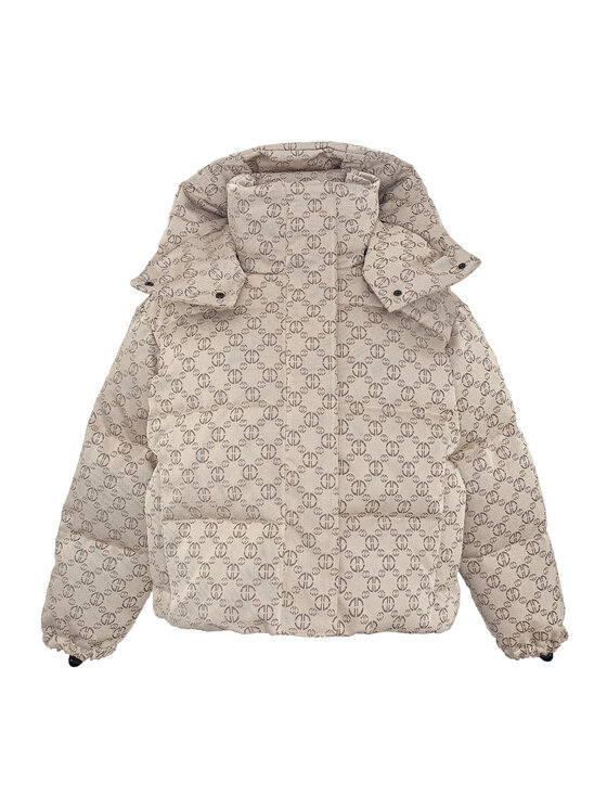 Magda Matyja Magda Matyja Kurtka puchowa ASPEN JACKET BEIGE Beżowy Comfortable Fit
