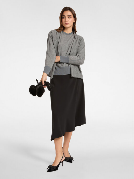 Elena Mirò Elena Mirò Spódnica midi 1049P000060N033 Czarny A-Line Fit