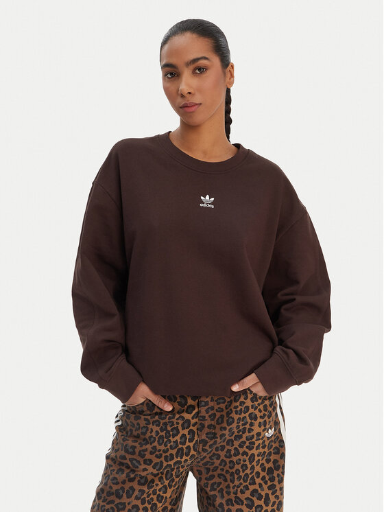 adidas Bluza Essentials KD9120 Brązowy Oversize