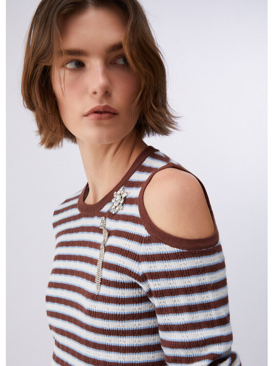 Liu Jo Liu Jo Maglione CA6065MS52GC3975 Marrone Regular Fit