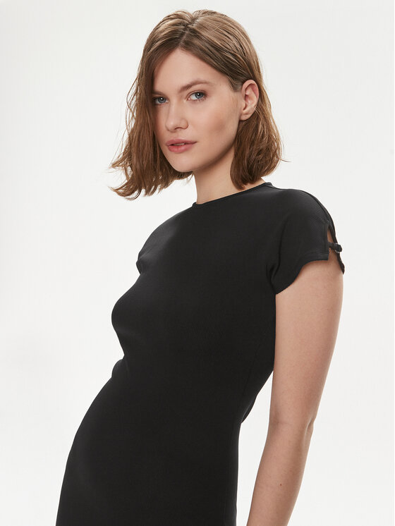 Calvin Klein Calvin Klein Rochie de vară Q-Nova K20K206537 Negru Slim Fit