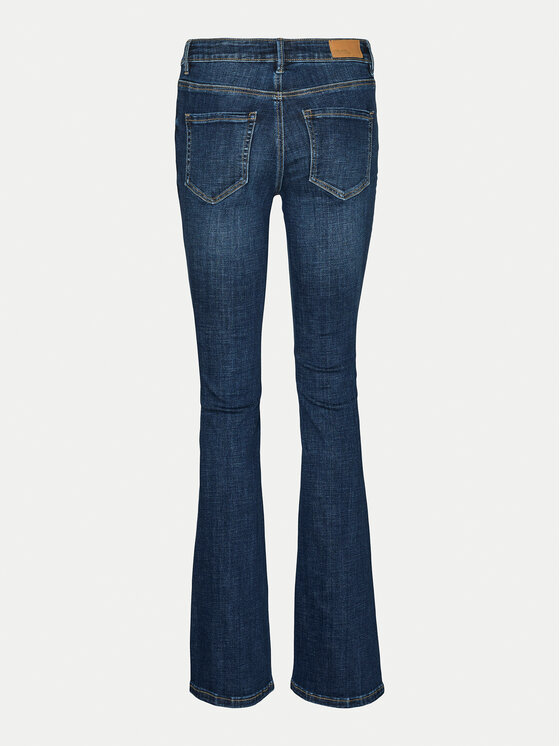 Vero Moda Vero Moda Džínsy Flash 10310511 Tmavomodrá Flared Fit